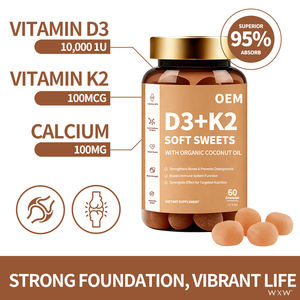 Gummies de Vitamine D3 K2 en Gros OEM ODM – Favorise la Densité Osseuse et la Santé <span class=keywords><strong>Cardiaque</strong></span> – Sans Additifs Artificiels - Product Image 1