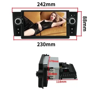 Autoradio Android 7 Pouces pour Fiat Linea Grande Punto 2007-2012 Multimédia CarPlay sans Fil Stéréo Unité Centrale de <span class=keywords><strong>Navigation</strong></span> - Product Image 5