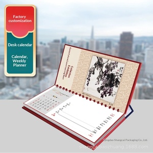 Custom 2023 Corporate Desk <b>Calendars</b> with Gold Foil Printing for Advertising and Branding - Product Image 2