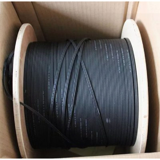 Factory Wholesale Price Fibre Optic Cable Outdoor FTTH 1 2 4 Core 1km 2km Aerial Flat Optical Fiber Drop Cable Internet Cable