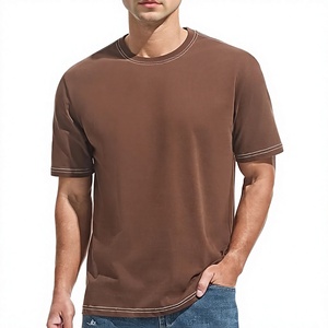 Camiseta de Cuello Redondo para Hombre, 100% Algodón Premium, 240 GSM, con Logotipo Personalizado OEM, Impresión en Serigrafía - Product Image 1