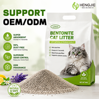 Arena para Gatos de Bentonita Granular de Bajo Contenido de Polvo, Suministro Directo de Fábrica al por Mayor para Mayoristas de Productos para Mascotas