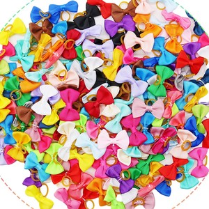 Nouveaux élastiques et bandeaux pour animaux de compagnie de couleur unie, couleur macaron, accessoires pour chats et chiens, en stock - Product Image 3
