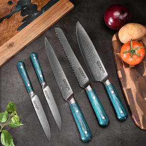 سلسلة جالاكسي 6 سكاكين مطبخ احترافية مع حامل راتنج مغناطيسي من خشب الشيف الياباني - Product Image 6