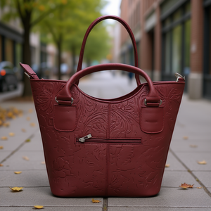 Sac fourre-tout Fana en cuir de vachette et cuir véritable, design ciselé, tendance, usage quotidien, toutes saisons - Product Image 2