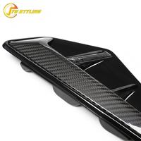 BMW X5 G05 X5M 2019-22 Garniture de pare-chocs latéral en fibre de carbone sèche, garniture de sortie d'air extérieure en carbone véritable, kits de carrosserie de remplacement