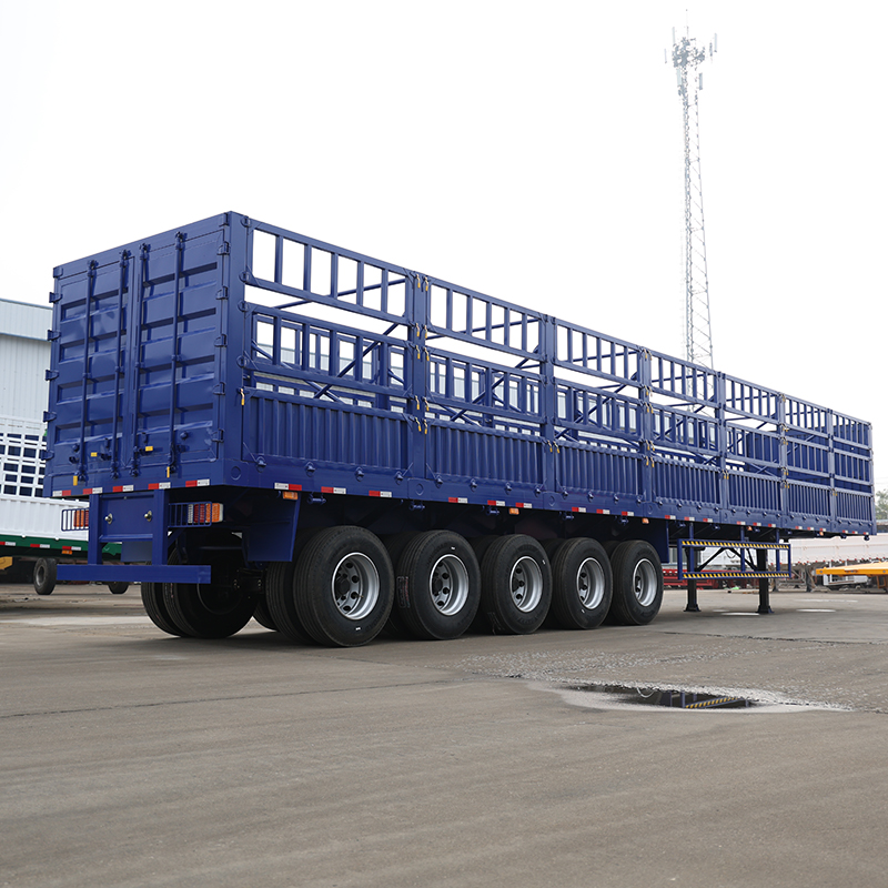 Новый 5-осевой грузовой полуприцеп с забором 120Ton