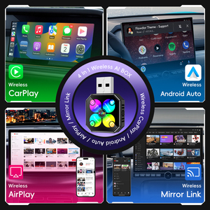 Wholesale Manufacturer <b>Plug</b> & Play Converts Wireless Carplay Android Auto Mirror Link Airplay 4 in 1 Carplay <b>Adapter</b> for Car - Product Image 2