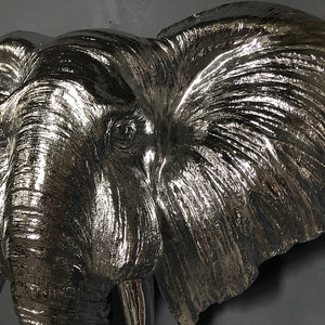 Escultura de Pared con Cabeza de Elefante de Resina Nórdica, Venta Caliente 2022, Estatua de León de Fibra de Vidrio para Decoración del Hogar - Product Image 6