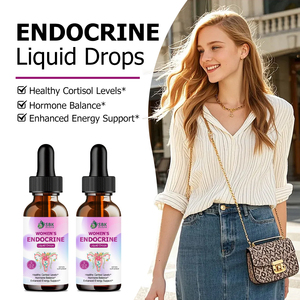 Private Label Womens Endocrine Liquid Drops with Riboflavin Health Begins with Balanced Endocrine Strawberry Flavory - Product Image 4