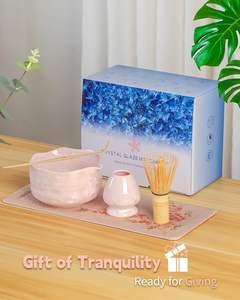 Low MOQ Keramik Cute Matcha Set rosa Beste Bambus Chasen Matcha Schneebesen mit Geschenk verpackung Box - Product Image 5