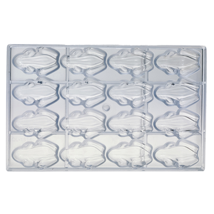 Moule à chocolat mignon en forme de mini-animaux de dessin animé, incluant des modèles Mouton, Ours, Chef et Grenouille, en polycarbonate/PC durable et écologique - Product Image 1