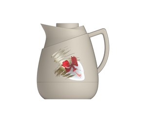 Gourde isotherme en acier inoxydable double paroi 1L avec couvercle <span class=keywords><strong>plat</strong></span> pour la conservation de la chaleur - Product Image 2