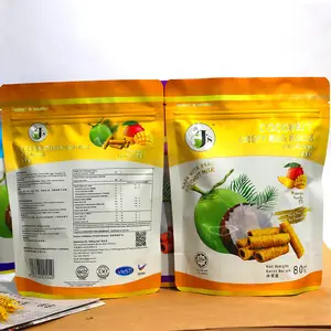 Tùy chỉnh in ấn in Ziplock nhựa khoai tây chiên Túi Anh 1kg bánh mì nướng cho Giáng sinh