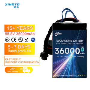 แบตเตอรี่ลิเธียมไอออนแบบกึ่งโซลิดสเตต NMC ขนาด 24S 36000mah น้ำหนัก 330wh/kg สำหรับโดรนอุตสาหกรรม UAV ขายส่งจากโรงงาน มีหลายขนาดให้เลือก - Product Image 3