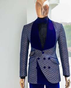 Vestito da uomo di moda su misura per banchetti matrimonio miglior uomo sposo smoking per ballo di fine anno abito da sposa Business taille's comes & Blazer - Product Image 2