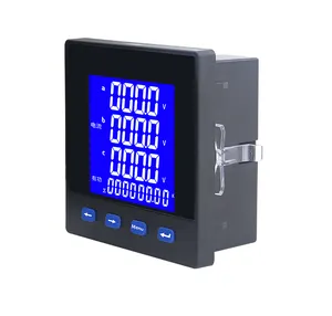 3P3W RS485 Multifunction Power Meter Three-Phase LCD Display Communication 96*96 Power AC220V 40~65Hz