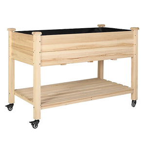 <span class=keywords><strong>Jardinière</strong></span> surélevée en cèdre au design moderne, portable, <span class=keywords><strong>rectangulaire</strong></span>, en <span class=keywords><strong>bois</strong></span>, pour l'horticulture extérieure, écologique - Product Image 1