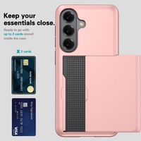 Étui de protection double couche antichoc fin pour Samsung Galaxy A18 A17 A16 A27 A37 A36 A56 A57, en TPU souple et PC rigide avec fente pour carte