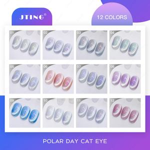 JTING Nouveauté : Collection de vernis à ongles gel magnétique effet œil de chat 12 couleurs, sans HEMA, TPO, OEM, ODM, UV - Product Image 5