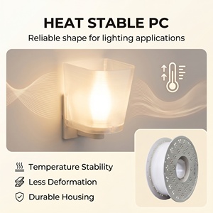Filament de <span class=keywords><strong>diffusion</strong></span> de lumière en PC de qualité industrielle 1,75 mm 1 kg, filament d'impression 3D en polycarbonate pour diffuseur d'éclairage LED - Product Image 5