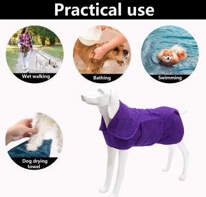 Peignoir de bain super absorbant Petdom pour animaux de compagnie, serviette de séchage rapide en microfibre luxueusement douce pour chiens - Product Image 4