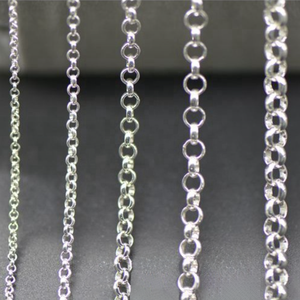 <span class=keywords><strong>Chaîne</strong></span> Rolo en Argent Sterling 925 de 1,5 mm, 2 mm, 3 mm, 4 mm pour la Fabrication de Bijoux et Colliers - Product Image 1