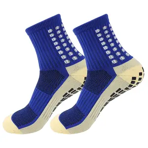 Sport Sokken Hoge Kwaliteit Custom Design Sokken Mannen Anti-Slip Crew Voetbal Grip Sport Rubber Sokken