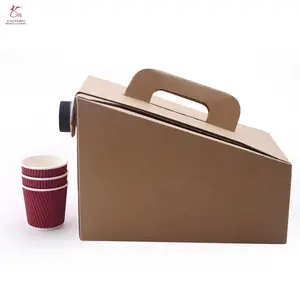 Custom Eco Friendly Biodegradable Food Grade Kraft Paper Material Coffee Dispenser Box