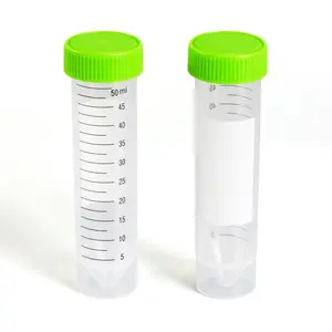 أنابيب الطرد المركزي من المختبر البلاستيكي للعلم الطبي من Sorfa سعة 50 مل أنابيب الطرد المركزي