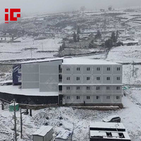 Maison préfabriquée modulaire à 4 étages, appartement en kit, dortoir, maison préfabriquée en conteneur avec fonctionnalité résistante à la neige