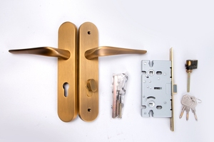 Alliage de Zinc <span class=keywords><strong>Marron</strong></span> bronze finition Serrure À Mortaise, Serrure De Porte De Sécurité Matériel Poignée, Serrure Intérieure - Product Image 3