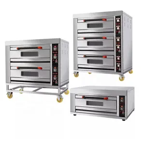 Stainless Steel Bakery Equipment Gas Deck Oven Gas Bread Baking Oven