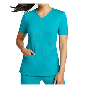 Uniformes d'hôtellerie bleu sarcelle, dernière conception, blouses médicales, uniformes d'infirmière, ensembles de blouses à la mode