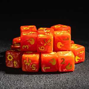 Pour personnalisable acrylique D6 dés 16mm ensemble de gros Durable pour donjons et Dragons RPG <span class=keywords><strong>jeu</strong></span> de société Collection - Product Image 4