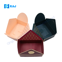 Eco Friendly White Treat Gable Cardboard Paper Cardboard Package Boxes With Handle for Birthday Party Wedding Candy Gift