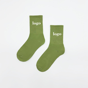 Calze sportive con Logo personalizzato in cotone solido ricamato a maglia comodo fondo ispessito traspirante per la <span class=keywords><strong>vita</strong></span> <span class=keywords><strong>quotidiana</strong></span> e la palestra - Product Image 5