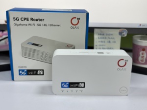 โมเด็ม OLAX G5010 พกพา แบตเตอรี่ 4000mAh รองรับ WiFi 6 และ 5G LTE พร้อมช่องใส่ซิมการ์ด สำหรับใช้งานที่บ้าน มีไฟร์วอลล์ รองรับ VoIP และ VPN  เราเตอร์ 5G - Product Image 6