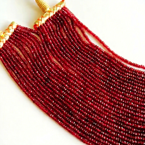 Natural <b>Ruby</b> Red Beads Very Good Color Round IGI Certified NARNOLI IMPEX RUBY1 - Product Image 1