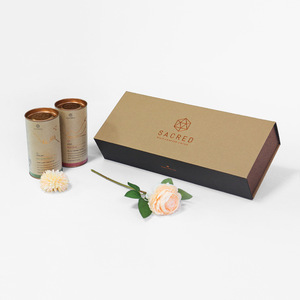 Tablero de papel respetuoso con el medio ambiente, caja de embalaje plegable personalizada, estampado de materiales reciclados, diseño de logotipo personalizado para gama alta - Product Image 2