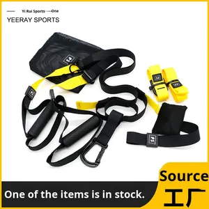 Tela de poliéster duradera para TRX para juego de entrenamiento de suspensión barra multifuncional tipo engranaje cuerda de tensión cinturón colgante ejercicio - Product Image 2
