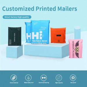 Sac d'expédition en polymaille biodégradable à 100 % personnalisé pour la sécurité de l'environnement, sac d'expédition de haute qualité pour les coursiers - Product Image 6