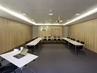 Cloison pliante facile à assembler, cadre en aluminium, panneaux en mélamine, ignifuge, insonorisation, design modulaire pour restaurant, école