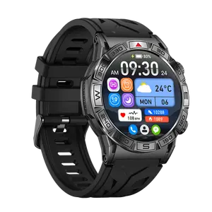 2024 Best Smart Watch With Flashlight, 1.43" AMOLED Display 100+ Sports Modes Compass Men Oem Odm Supplier Smartwatch Men KC80