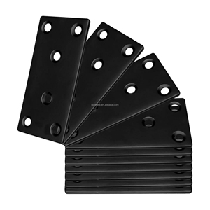 Support en métal robuste en acier inoxydable pour étagère de meubles-Carte de connexion de panneau de brassage plat noir pour l'<span class=keywords><strong>entretien</strong></span> fixe - Product Image 1