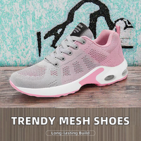 Chaussures de course décontractées confortables pour femmes à bout fermé en maille tissée, rehaussantes, nouvelle tendance mode pour l'hiver, le printemps et l'été