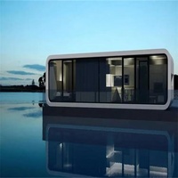 Maison modulaire préfabriquée de luxe, mini-maison, cabane Apple, maison préfabriquée moderne, durable, maisons mobiles en conteneurs