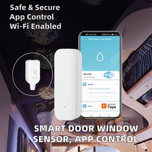 Capteur intelligent ZigBee pour portes et fenêtres Tuya, détecteur d'eau Wi-Fi en plastique, protection de sécurité, alarme d'<span class=keywords><strong>ouverture</strong></span>/fermeture, compatible Alexa Google - Product Image 2