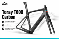 Sepeda Balap Minice R9270 Di2 24-Speed Rem Cakram Hidrolik Elektronik Roda Karbon Fiber Brisk390 700x28C Ringan Tanpa Roda Belakang
