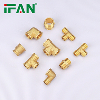 Matériaux en laiton de qualité supérieure IFAN 1/2 "2" raccords en laiton forgé pour tuyaux de chauffage de sol